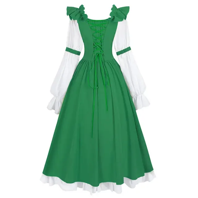 detalle de Vestido de hada Oktoberfest de manga larga para mujer para cosplay 5