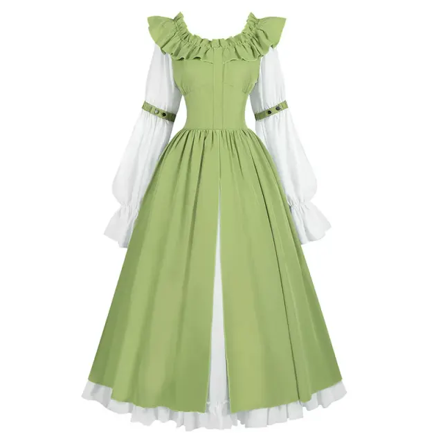 detalle de Vestido de hada Oktoberfest de manga larga para mujer para cosplay 6
