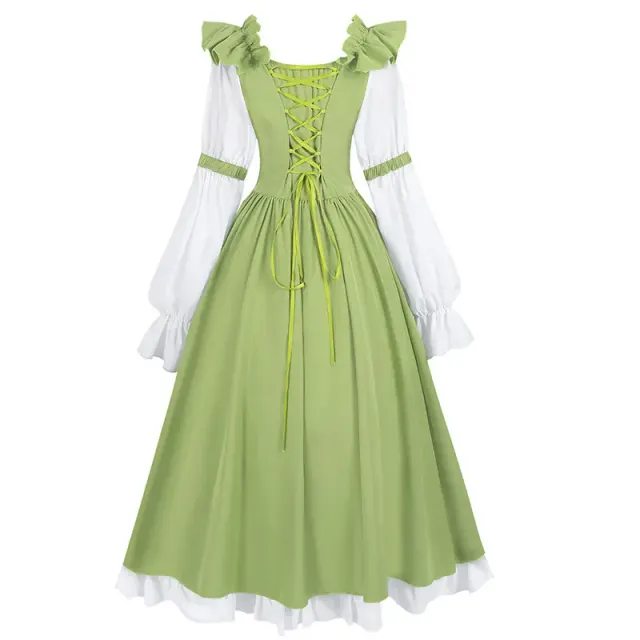 detalle de Vestido de hada Oktoberfest de manga larga para mujer para cosplay 7