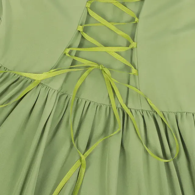 detalle de Vestido de hada Oktoberfest de manga larga para mujer para cosplay 10