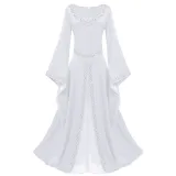 Color-Block Dress - White