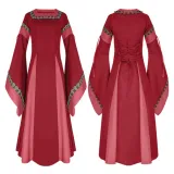 Estilo medieval de mujer - Rojo