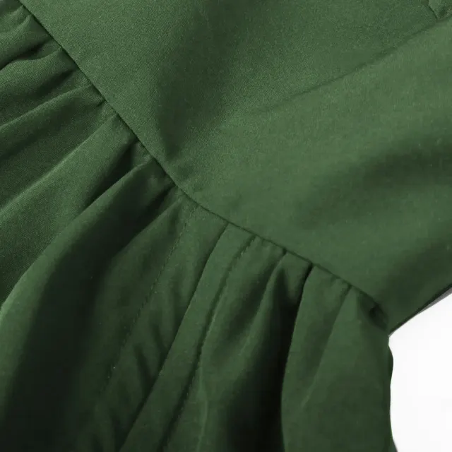 Women's Medieval Renaissance Irregular Hem Short-Sleeve Dress detail 9