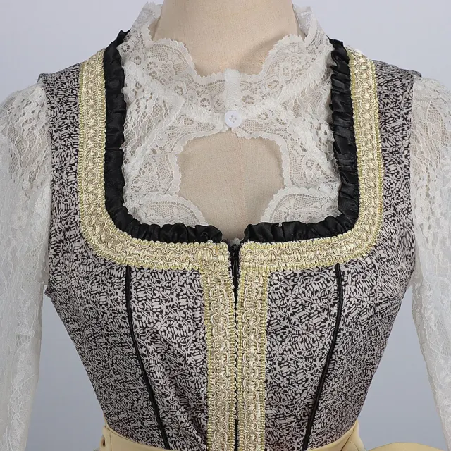 Damen-Oktoberfest-Kleid im bayerischen Stil mit Spitzenmieder für Cosplay Detail 3