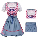 Maid-Kleid - Rot kariert