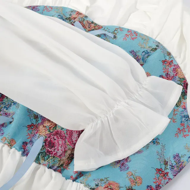 Renaissance-Hofkleid mit Korsett für Damen für Bühne und Cosplay Detail 8