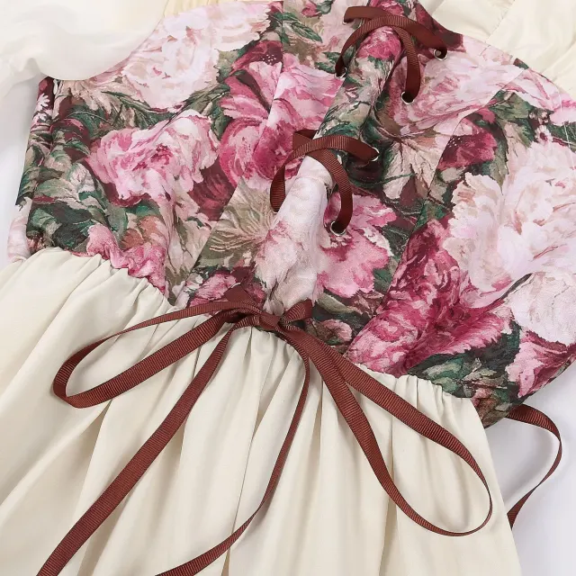 Renaissance-Hofkleid mit Korsett für Damen für Bühne und Cosplay Detail 12
