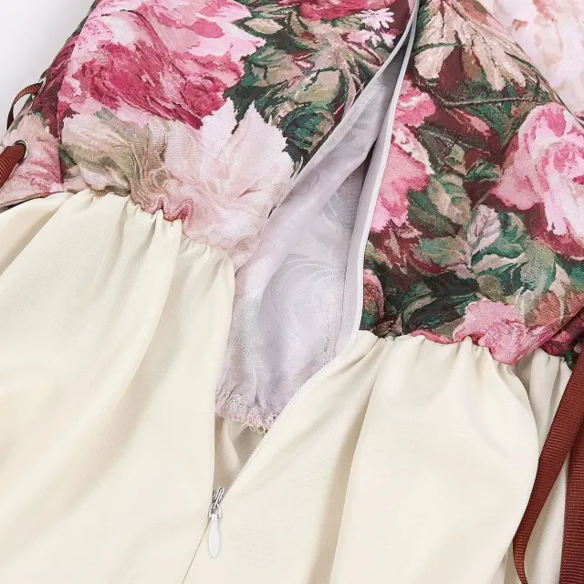 Renaissance-Hofkleid mit Korsett für Damen für Bühne und Cosplay Detail 14