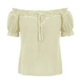 Renaissance-Bluse - Beige