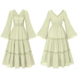 Robe Renaissance - Blanc cassé