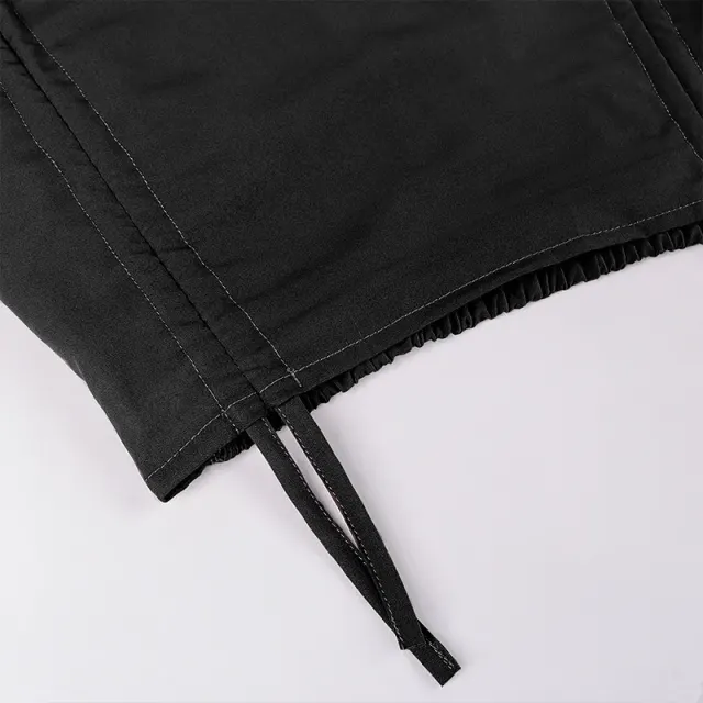 Women's Steampunk Gothic High-Low Drawstring Punk Skirt detail 18
