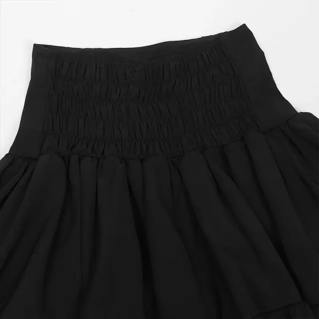 detalle de Falda cortesana de cintura alta y capas de estilo victoriano y renacentista para mujer 6