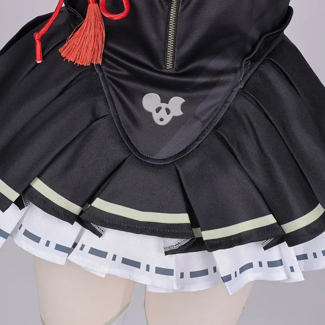 Xiaozhi Green Bamboo Anime-Qipao-Cosplay-Kostüm Detail 8