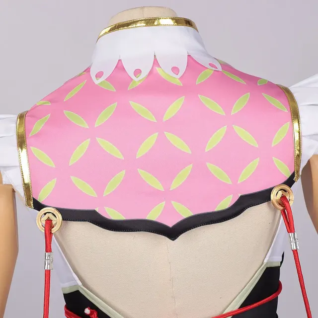 Xiaozhi Green Bamboo Anime-Qipao-Cosplay-Kostüm Detail 10