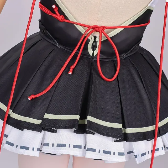 Xiaozhi Green Bamboo Anime-Qipao-Cosplay-Kostüm Detail 11