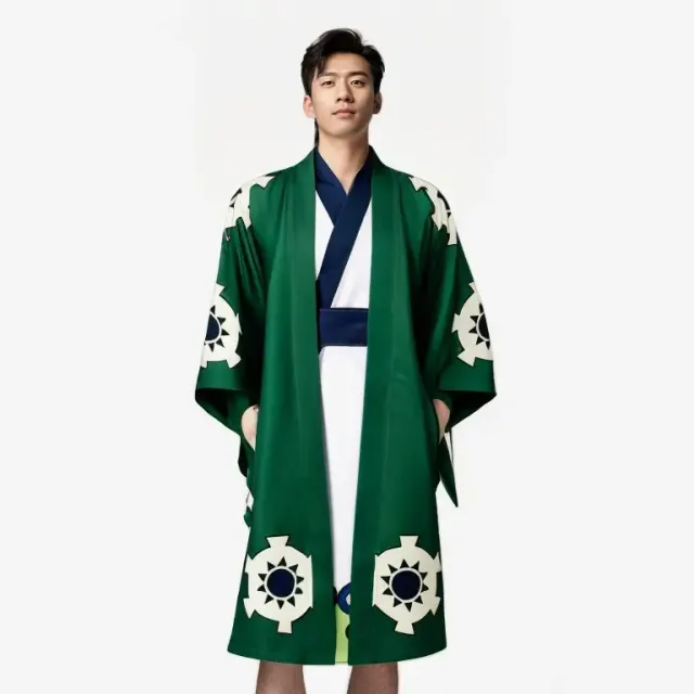 Zoro Juro Yukata Cosplay-Kostüm Langarm-Anime-Kimono-Set Detail 1